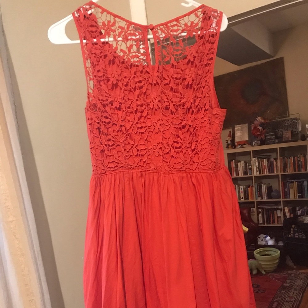 Anthropologie Flower Cutout Dress